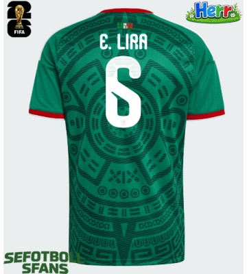 Mexiko Erik Lira #6 Hemmatröja VM 2026 Kortärmad